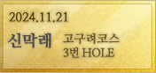 2024년 11월 21일 고구려 3번홀 신막래회원